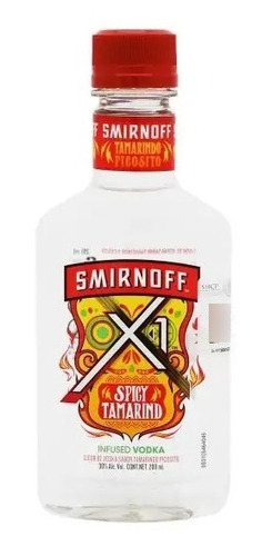 Vodka Smirnoff X1 Spicy Tamarindo 200 Ml (4 Botellas)