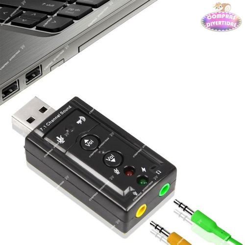 Tarjeta Sonido 7.1 Convertidor Usb Audio Microfono Audifonos