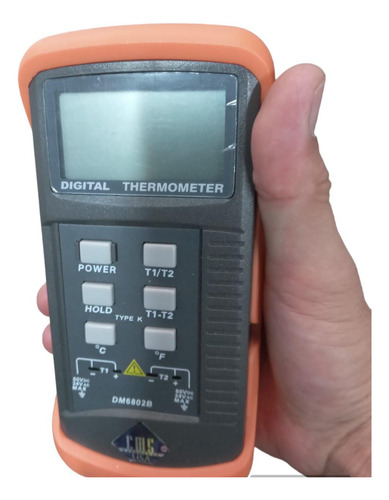 Termómetro Digital C/termopar Tipo K Cms Metrology Dm6802b