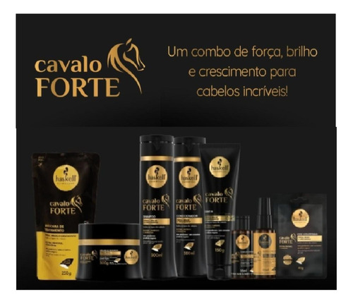 Kit Haskell Cavalo Forte Masc 300 Ml + 1 Refil Masc 250 Ml