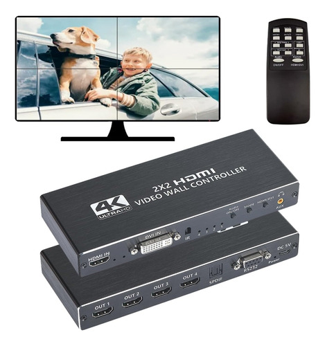 Videowall Controller With Hdmi And Spdif Outputs 2×2 Hd