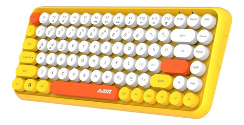 Teclado Bluetooth Ajazz 308i Tampa Redonda De Teclas 10m