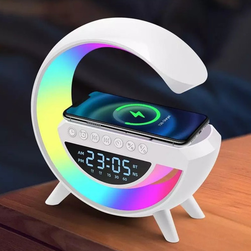 Bocina Genérica luminaria g speaker portátil con bluetooth y wifi blanca