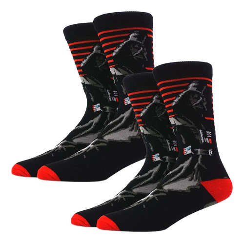 Calcetines De Star Wars, Mxckw-002, 2 Pares, 6.5-10.5us, Dar