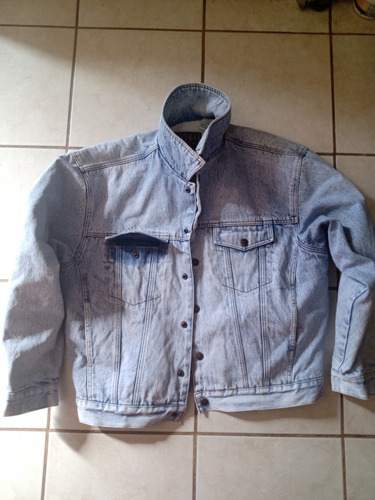 Chamarra Mezclilla Borrega Attrak Denim Vintage Azul Sherpa (Usado)