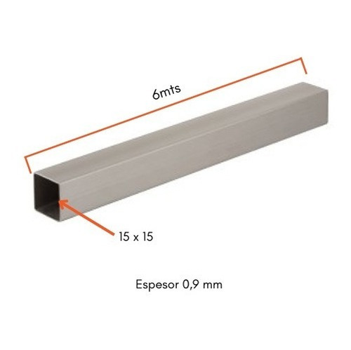 Imagen 2 de 6 de Acindar Caño Estructural 15 X 15 Espesor 0,90 Mm 6 Mts Largo