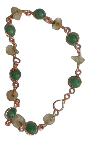 Pulsera Aventurina Verde (cuarzo, Minerales Y Piedras)