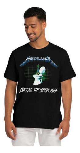 Metallica 632 Metal Up Your Ass Metal Rock Polera Dtf Simple