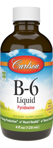 Vitamina B6 Piridoxina Carlson 120 Ml