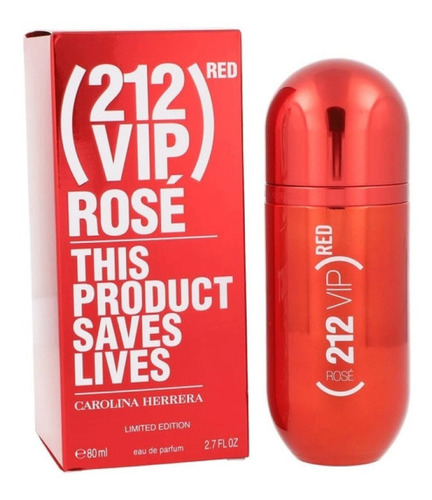 Red (212 Vip) Rose Limited Edition Dama 80 Ml Nuevo!!