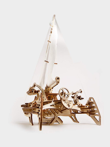 Trimaran Merihobus Ugears Rompecabezas 3d Mecánico De Madera