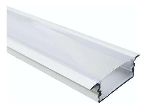 Perfil De Led Slim Largo 30mm Embutir 1,5mt Com Led E Fonte