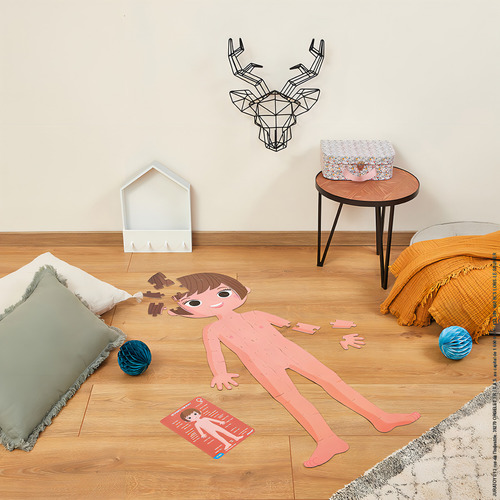 Puzzle Educativo Cuerpo Humano Brilla En La Oscuridad Janod