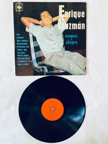 Enrique Guzman Sentimental Y Alegre Lp Vinyl Vinilo 1966 Cbs