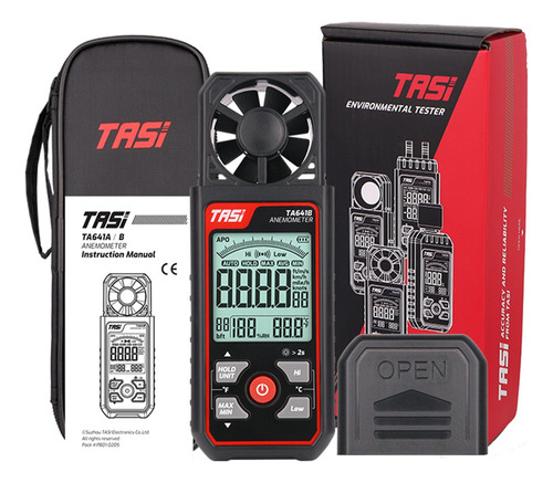 Ta641a Portable Digital Portable Wind Speed Meter