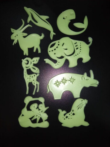 Set Stikers Autoadhesivos Fluorescentes Vinilos Microcentro 