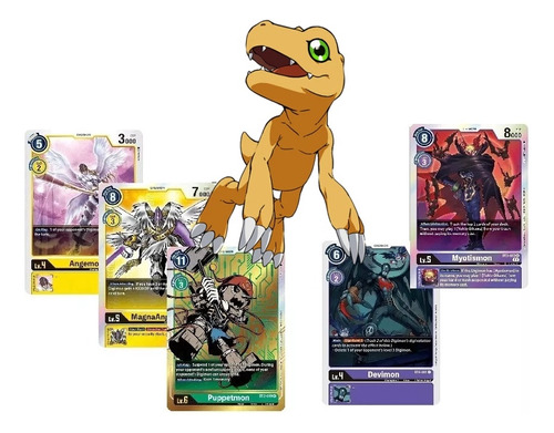 Lote 100 Cartas Sin Repetir, Digimon Card Game Originales