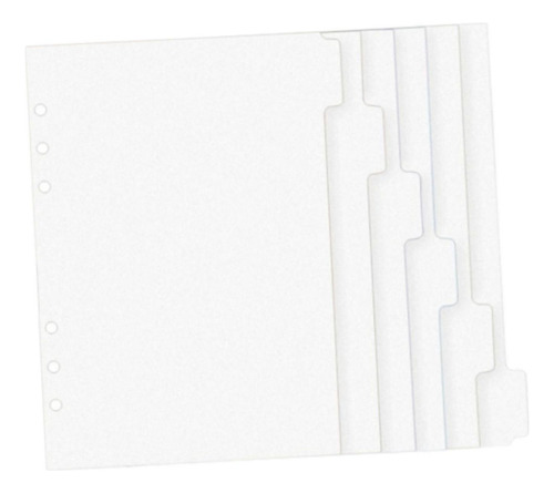 . 6 Folhas De Papel De Substituição Para Fichário,