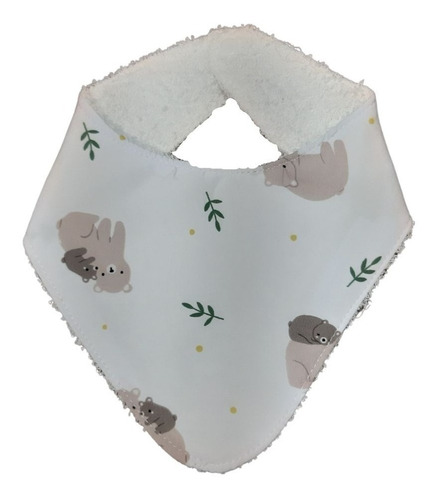 Imagen 2 de 2 de Hermoso Babero Bandana Ositos Nordicos