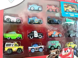 Disney/pixar Cars Mini Racers Pack 15 Piezas Mini Corredores
