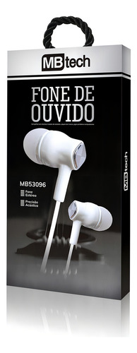 Fone De Ouvido Com Microfone Mb53096 Preto