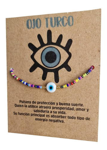 Pulsera Proteccion Y Buena Suerte Ojo Turco Chaquiras Miyuki