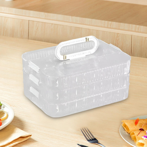 Contenedor De Bolas De, Organizador De 3 Capas Transparentes