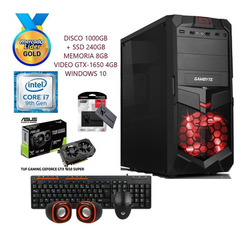 Computador Cpu Intel Core I7 9na Gen 1tb+ 240ssd 8gb Gtx1050