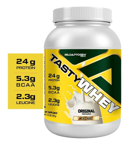 Tasty Whey 912g Adaptogen Science Usa - Whey Protein Gourmet Sabor Original Original