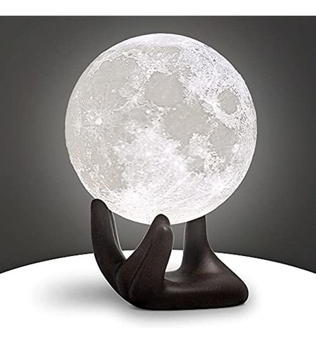 Lámpara De Luna Brightworld, Lámpara Lunar De Impresión 3d D