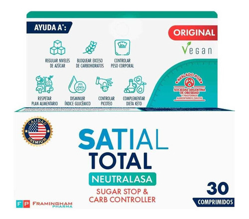 Suplemento Dietario Satial Total X 30 Comprimidos Satial