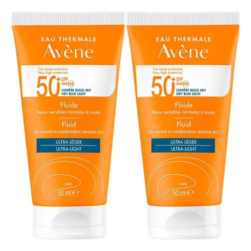 Combo X2 Avene Protector Solar Triarsorb 50+ Fluido 50ml