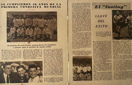 28 Años Uruguay Campeón, Hoja Revista Fútbol Déc 50, Ncr06
