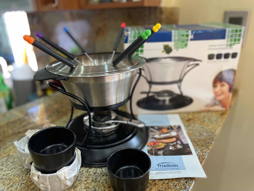 Set De Fondue O Fonducera En Acero Inoxidable (Usado)