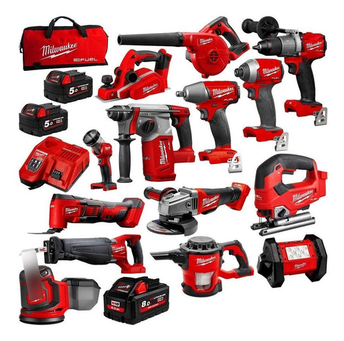 Imagen 1 de 2 de Milwaukee 2695-15 M18 2896-26 M18 Cordless Combo Tools Kits