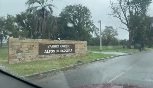 Lote En Barrio Parque Altos De Escobar - Frente A Temaiken - Belen De Escobar