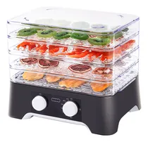 Comprar Deshidratador De Alimentos Automatico Con 4 Bandejas Secador Color Negro