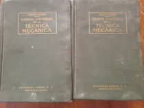 Comprar Libro Manual Técnica Mecánica 2 Tomos Oberg - Jones 1960 E9