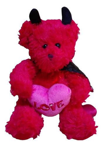 Peluche Oso Diablo Corazon Love 30cm Walmart