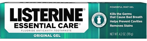 Crema Dental Listerine Essential Care Fluoride Menta