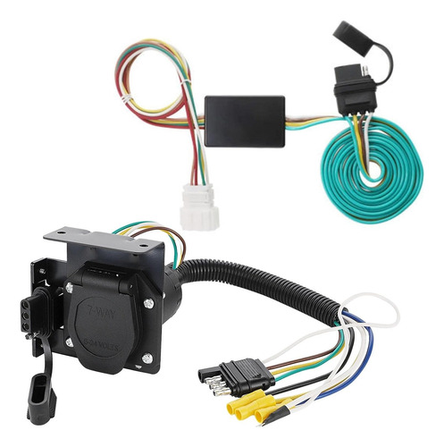 Adaptador De Remolque Múltiple De 4 Vías Plano A Hoja De 7 V