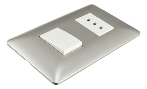 Interruptor Luz Con Tomacorriente Muro Simple Certificado