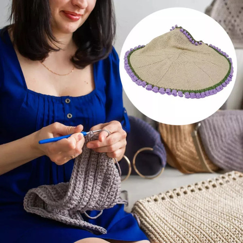 A Diykit De Crochet For Manta Con Ramo De Rosas 100 X 100 Cm