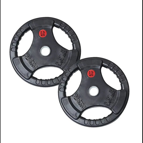 Par De Disco Olímpico 2.5 Kg Redondo Con Agarres (total 5kg)