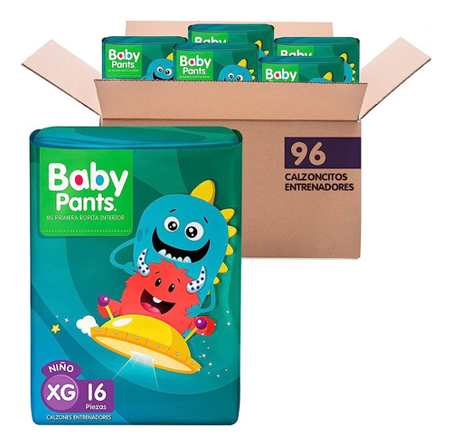 Caja Calzones Entrenadores Baby Pants Niño Talla Xg X96 U