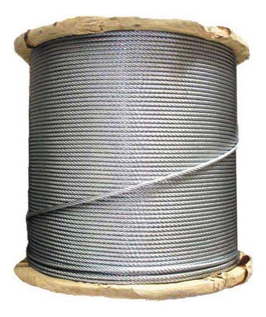 Piola Cable De Acero 3/16 (5mm) Galvanizado 6x19 Af 100 Mts