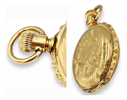Wow Reloj Antiguo Mujer Waltham 1891 Siglo 19 Baño Oro 10k (Usado)