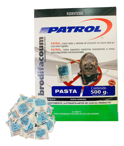 Pack Desratización Patrol Pasta 500g Todo Listo Para Usar(5)