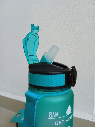 Imagen 6 de 10 de Botella De Agua Motivacional Con Marcador De 1 Lt Deportiva