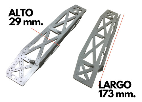 Laterales Puente Recrea Hierro Adorno Ho 1/87 Ferromodelismo